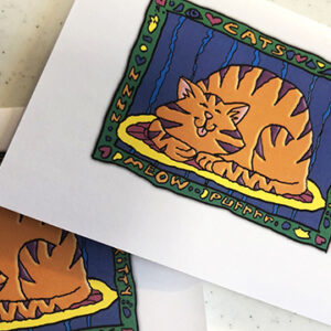 CozyCat Card Art to Print