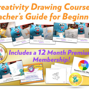 Beginners Creativity Drawing Curriculum and Teacher’s Guide PLUS Premium!